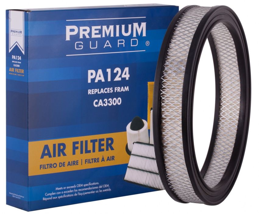 PRONTO FILTERS PA124 | Fits 1986-82 Ford F-150, F-250, F-350, 1983-82 F-100, 1983-78 Fairmont, 1974-70 Maverick, 1973-69 Mustang, 1986-82 Bronco, 1982-81 Granada, 1988 Toyota Pickup | PG Engine Air filter