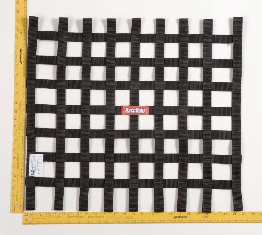 Racequip 726007 Black 21 X 24 SFI Ribbon Net