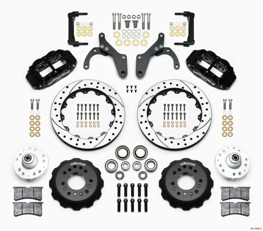 Wilwood 140-12460-D Narrow Superlite 6R Front Hub Kit 12.88in Drilled 59-64 Chevy Impala / 63-64 Corvette