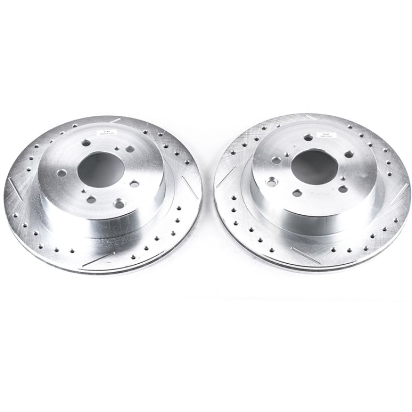 PowerStop JBR509XPR PowerStop Evolution Performance Drilled, Slotted & Plated Brake Rotor Pair
