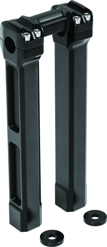 Kuryakyn 6131 12inch Billet Handlebar Risers Black