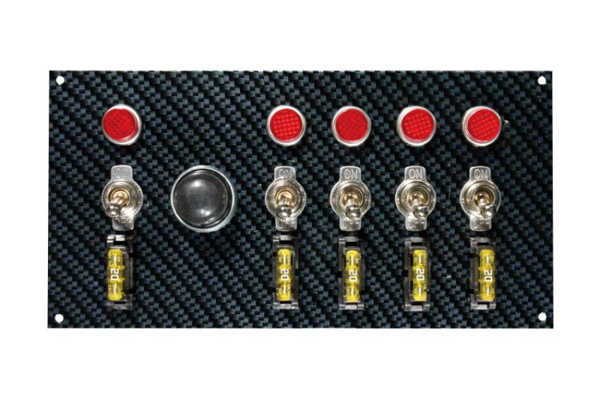 MOROSO MOR74139 Fiber Design Switch Panel - Black/Black