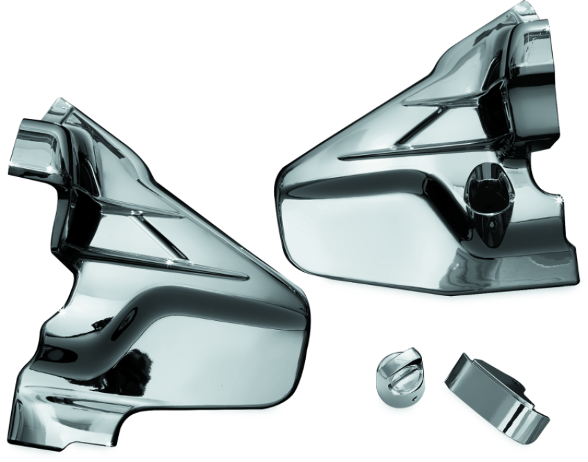 Kuryakyn 7366 Louvered Transmission Cover 01-17 Honda GL1800 Chrome