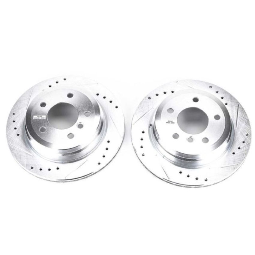 PowerStop EBR1019XPR PowerStop Evolution Performance Drilled, Slotted & Plated Brake Rotor Pair