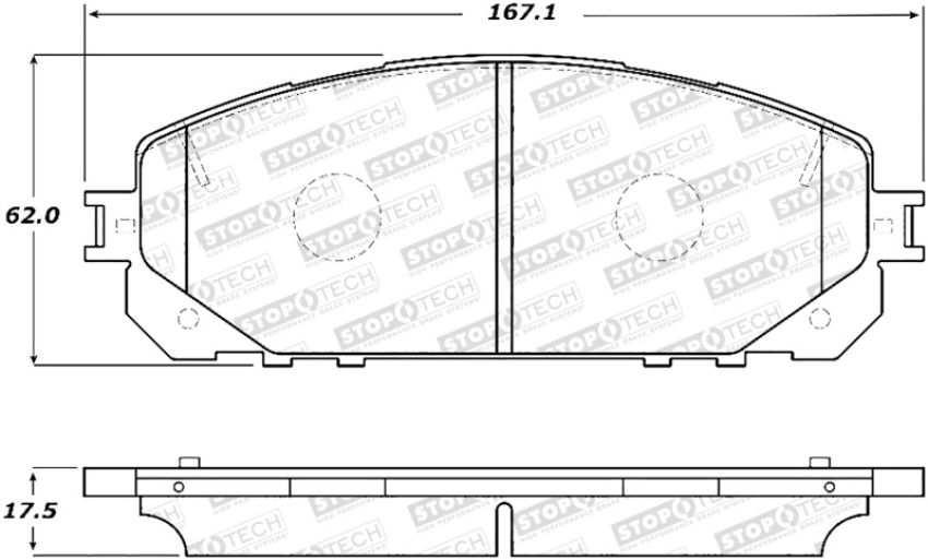 Stoptech 308.18430 Street Brake Pads - Front