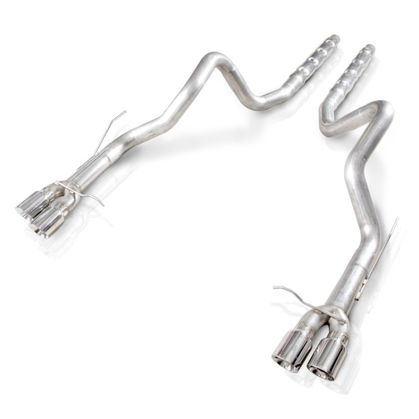 Stainless Works M14GTL 2013-14 Ford Shelby GT500 3in Catback Retro Chambered Mufflers Resonator Delete