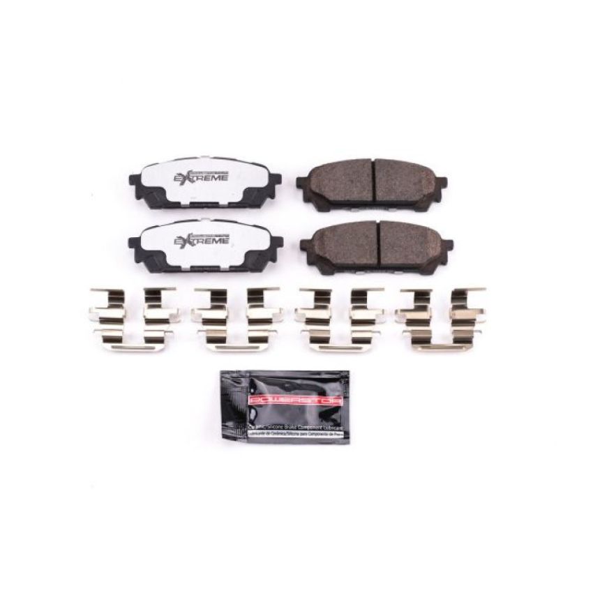 PowerStop Z26-1004 PowerStop - Z26 Performance Carbon-Fiber Ceramic Brake Pads with Hardware Kit