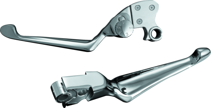 Kuryakyn 1080 Boss Blades With Adjustable Clutch 96-Up Cable Chrome