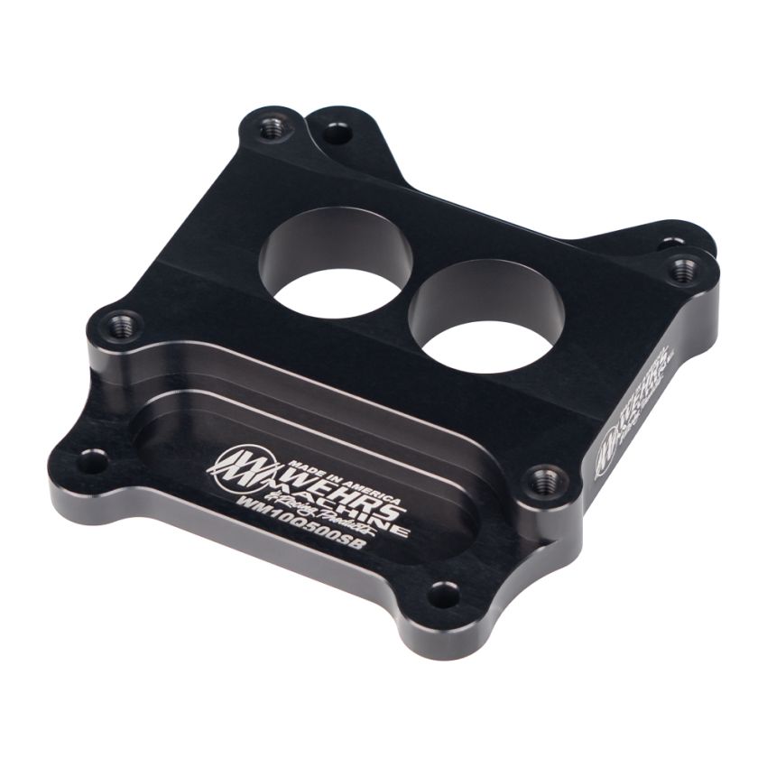 WEHRS MACHINE WEHWM10Q500SB Q-Jet Carb Adapter 1in Thick Straight Bore
