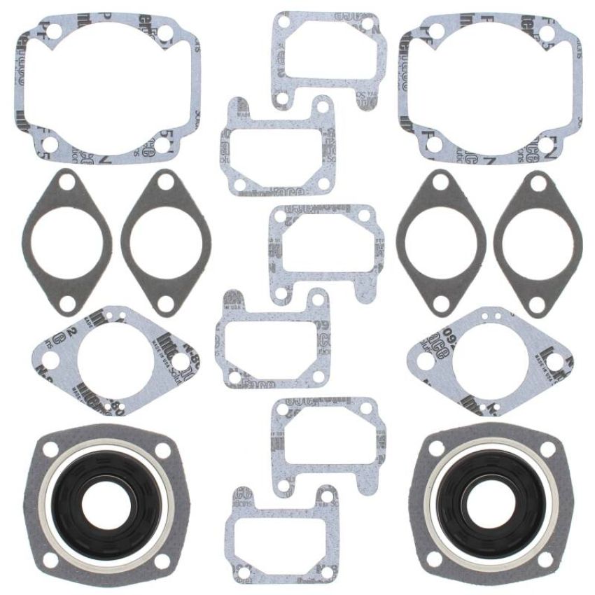 Vertex Pistons 711033 Vertex Gaskets 74-75 Arctic Cat Lynx/Pantera (Kawasaki) FC/2 Complete Gasket Kit w/ Oil Seals