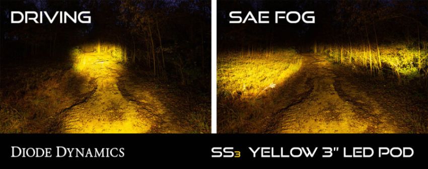 Diode Dynamics DD6891S SS3 Pro ABL - Yellow Flood Standard (Single)