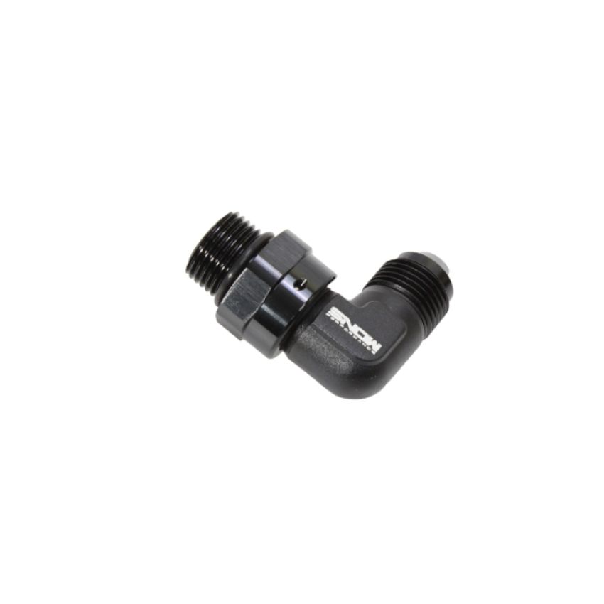 Snow Performance SNF-60889 -8 ORB to -8 AN 90 Degree Swivel Fitting (Black)