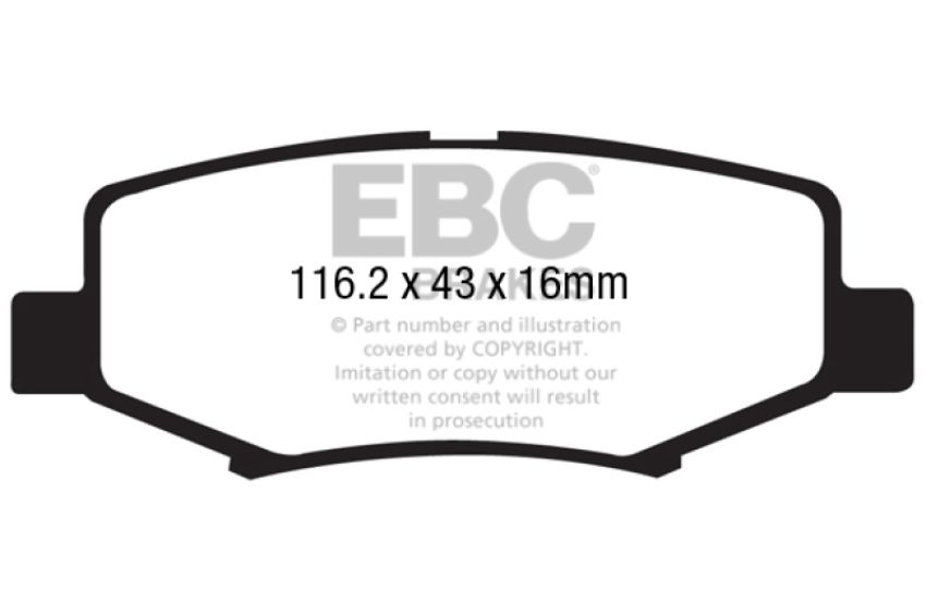 EBC Brakes DP41799R Yellowstuff Street And Track Brake Pads