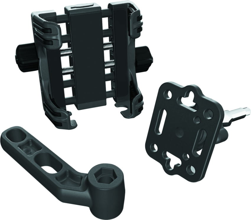 Kuryakyn 1698 Tech Connect Standard Cradle For Perch Mount Black