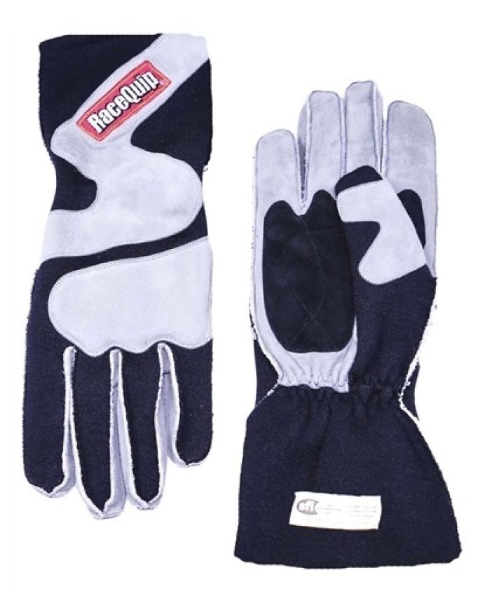 RACEQUIP RQP356605 Gloves Outseam Black/ Gray Large SFI-5