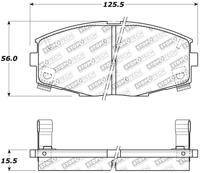 Stoptech 309.04350 Performance 87-92 MK3 Supra Front Brake Pads