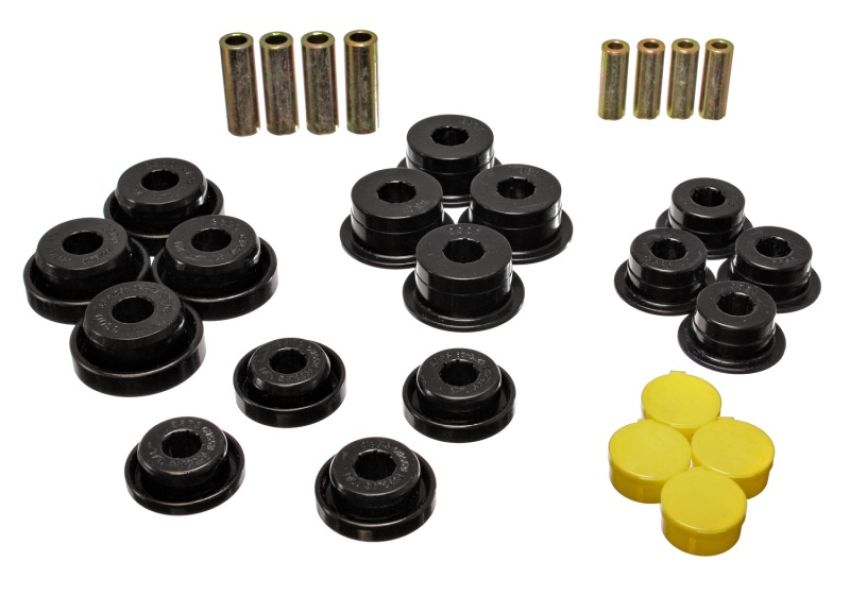 Energy Suspension 2.3106G 97-06 Jeep Wrangler TJ/YJ Black Front Control Arm Bushings (Must reuse OEM Outer S