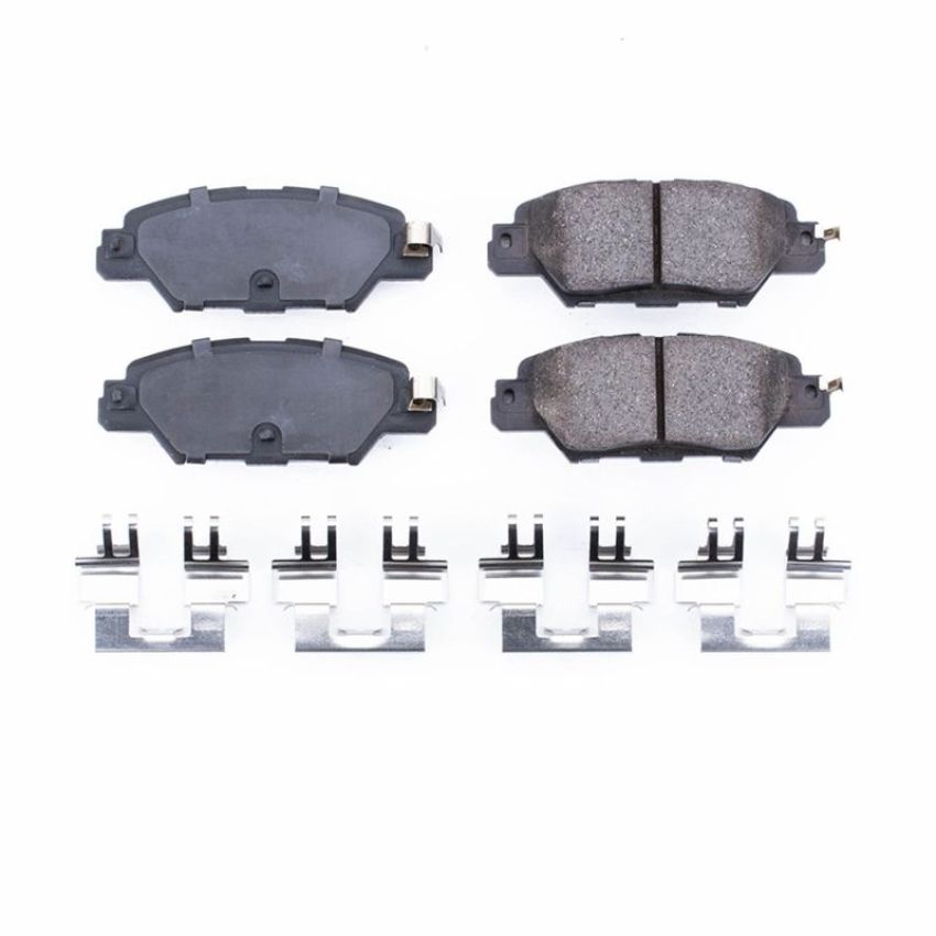 PowerStop 17-1846 PowerStop - Z17 Low-Dust Ceramic Brake Pads with Hardware