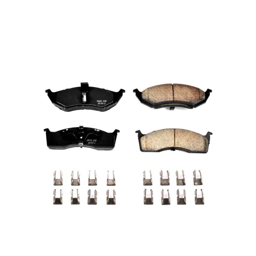 PowerStop 17-642 PowerStop - Z17 Low-Dust Ceramic Brake Pads with Hardware
