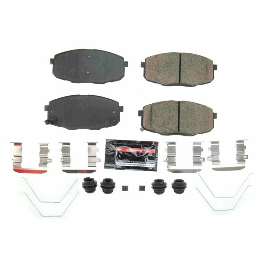 PowerStop Z23-2035 PowerStop - Z23 Daily Driver Carbon-Fiber Ceramic Brake Pads with Hardware Kit