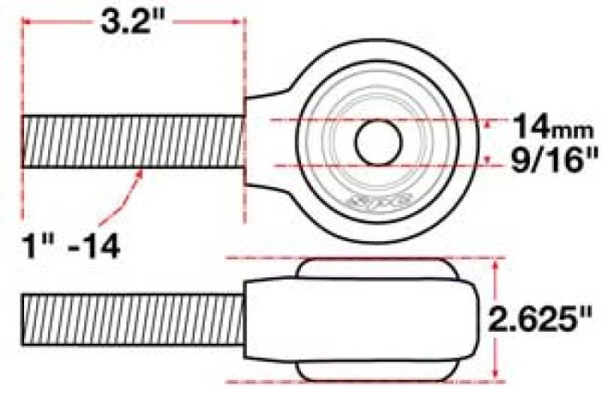 SPECIALTY PRODUCTS COMPANY 15741 XAXIS ROD END BALL JOINT