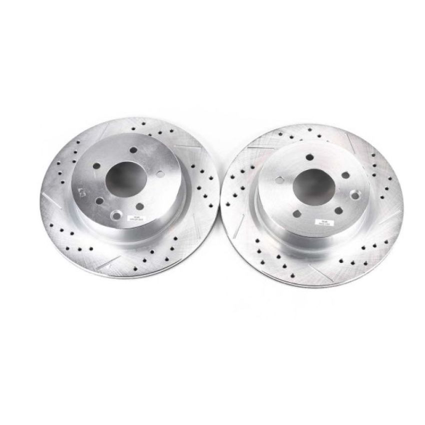 PowerStop JBR1144XPR PowerStop Evolution Performance Drilled, Slotted & Plated Brake Rotor Pair