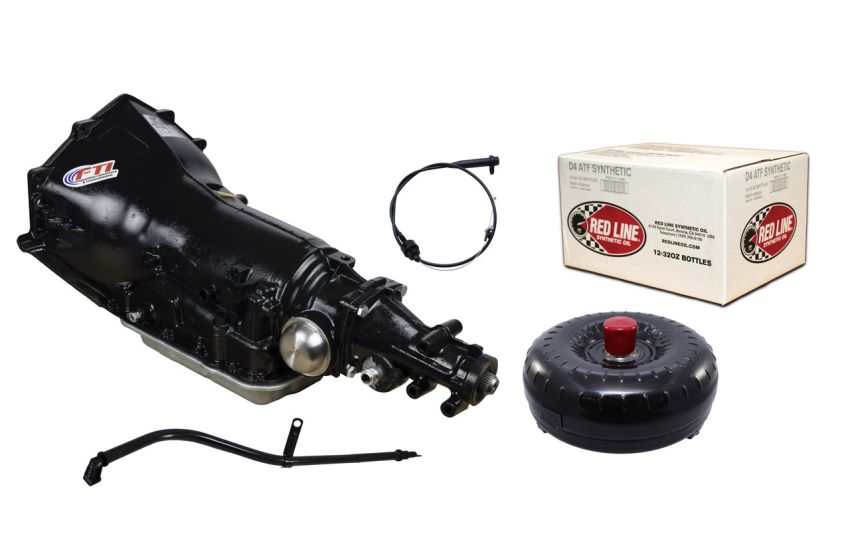 FTI Performance FTK7R4-2H FTI 700R4 Transmission Kit - Level 2 - 450HP - Chevy Bell - Holley Adapter SB2400LT30 Converter