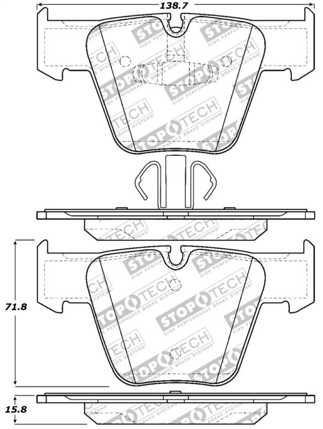 Stoptech 309.12890 Performance Brake Pads