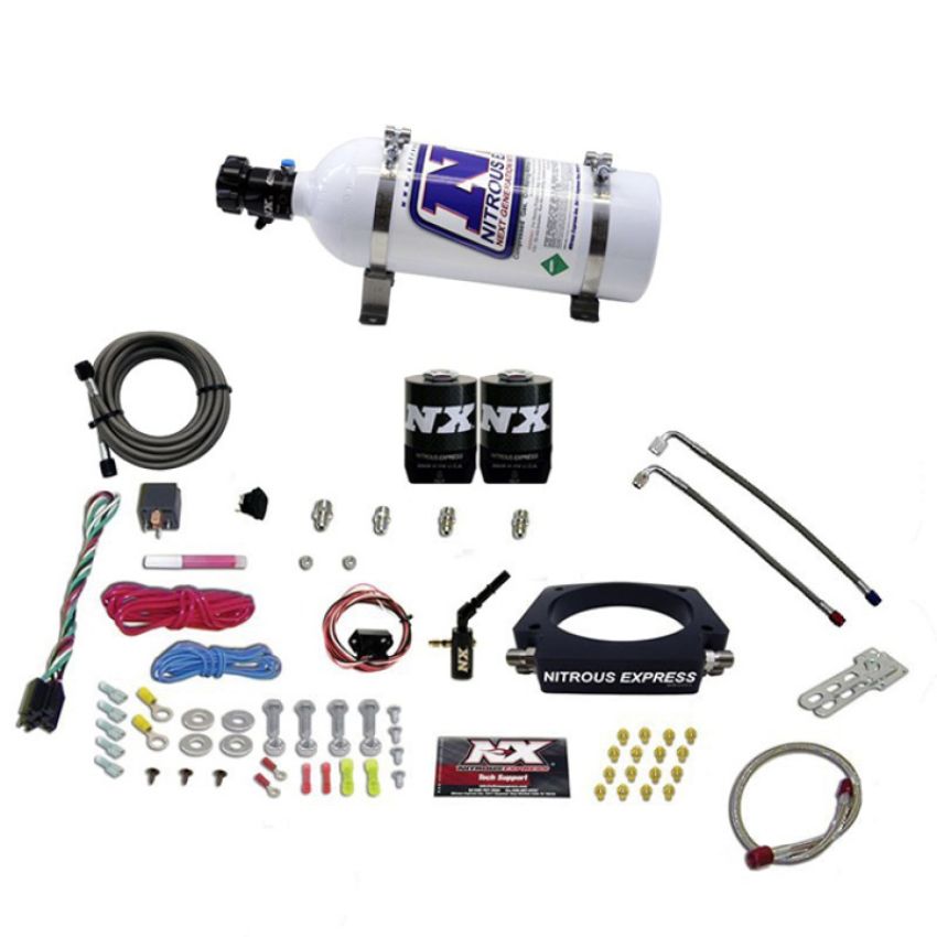 Nitrous Express 20937-05 2014-NEWER GM 6.2L TRUCK NITROUS PLATE SYSTEM (35-300HP) W/ 5LB BOTTLE