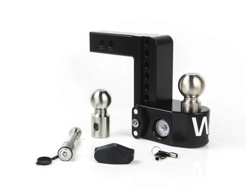 Weigh Safe WS6-2-KA-CER-BLA 6in Drop Hitch w/Built-in Scale & 2in Shank (8K/12.5K GTWR) w/WS05 - Black Cerakote