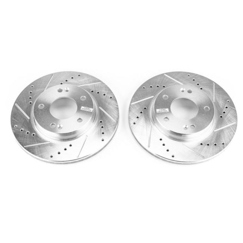 PowerStop JBR1760XPR PowerStop Evolution Performance Drilled, Slotted & Plated Brake Rotor Pair