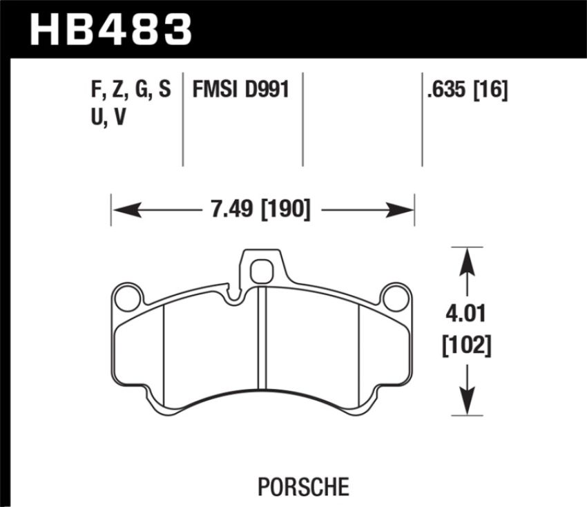 Hawk Performance HB483Q.635 DTC-80 Disc Brake Pad