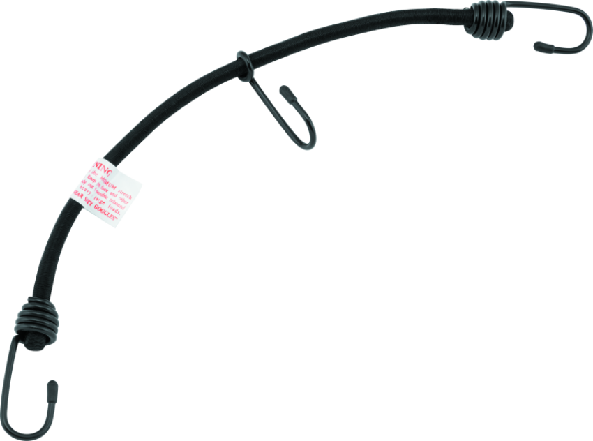 BikeMaster 100138 Bungee 18in Heavy Duty 3 Hook Black
