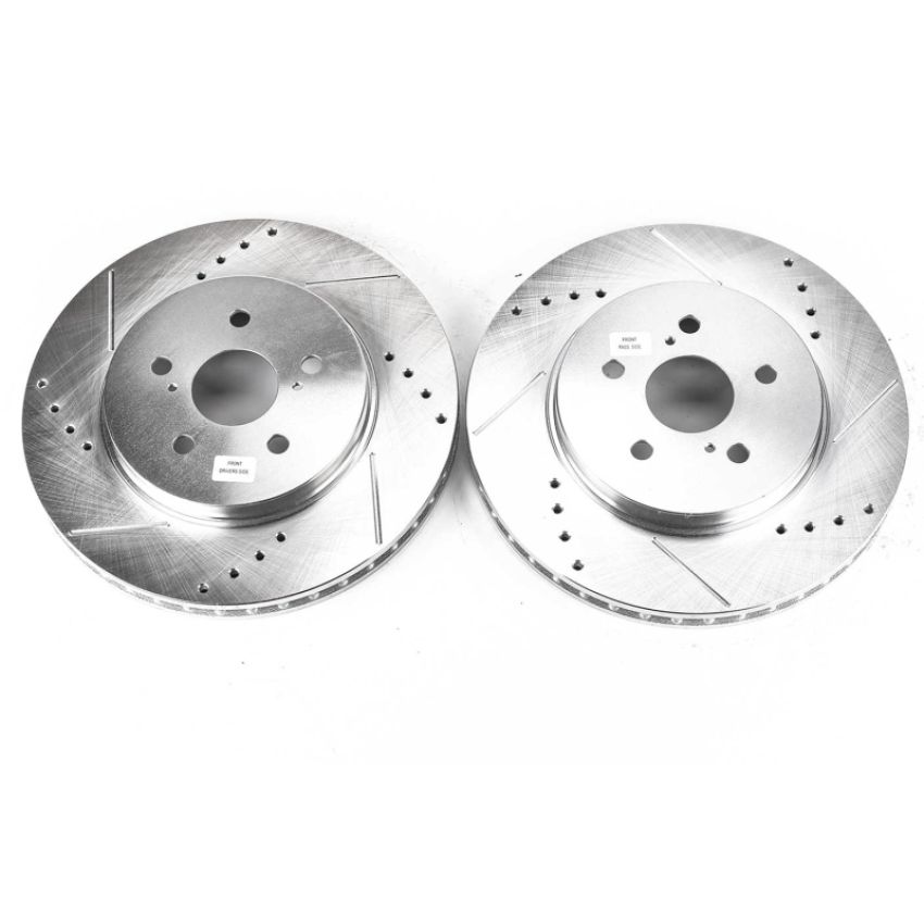 PowerStop JBR1152XPR PowerStop Evolution Performance Drilled, Slotted & Plated Brake Rotor Pair