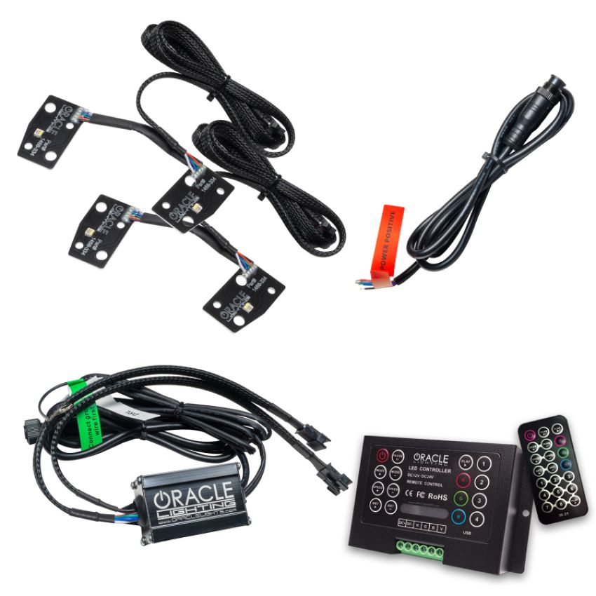 Oracle Lighting 1468-333 2021 Ford Bronco ColorSHIFT(tm) RGB+W Headlight Halo Upgrade Kit