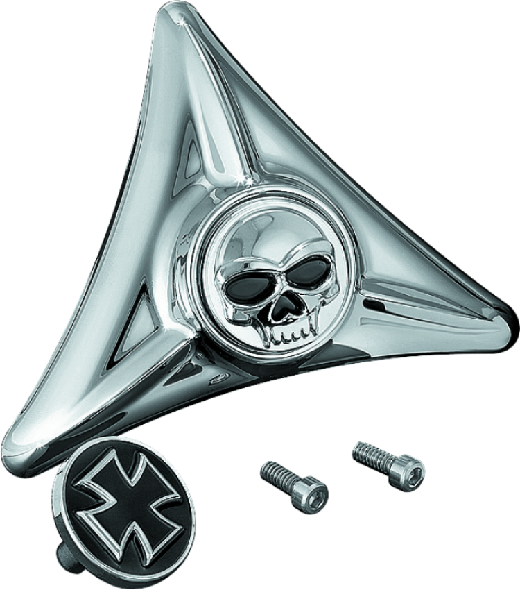 Kuryakyn 3158 License Plate Mounting Hole Covers Zombie Chrome