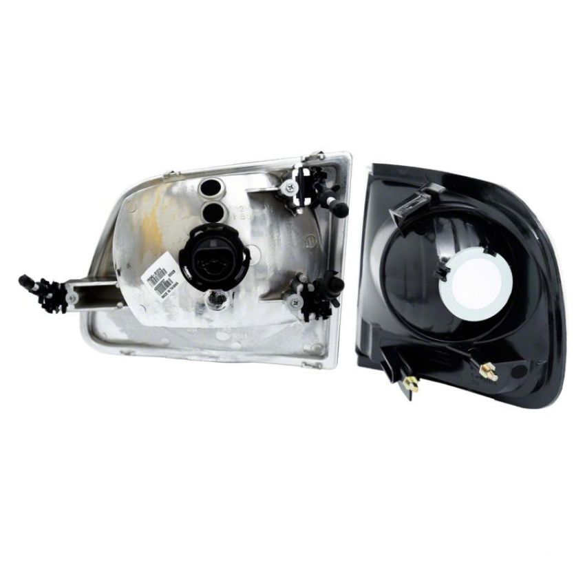 Raxiom T542830 97-03 Ford F-150 G2 Euro Headlights w/ Parking Lights- Blk Housing (Clear Lens)