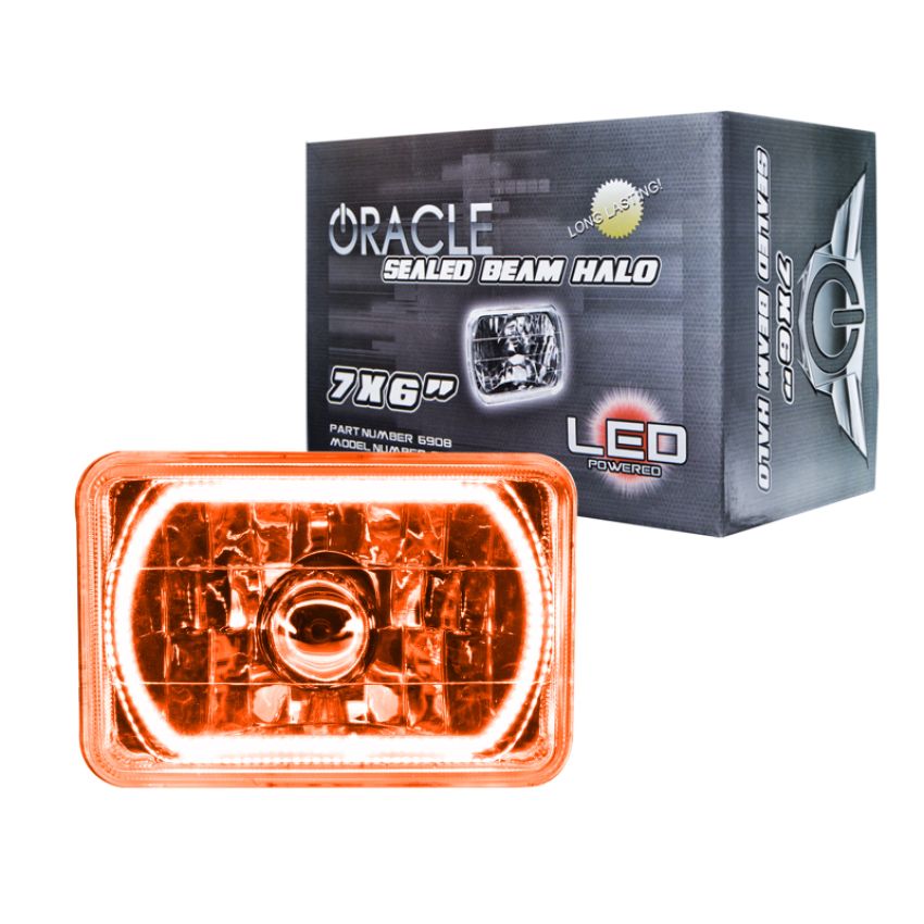 Oracle Lighting 6908-005 Pre-Installed Lights 7x6 in. Sealed Beam, Amber
