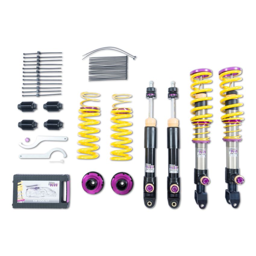 KW 3A725089 Coilover Kit V4 2017+ Mercedes C-Class (W205) AMG C63/C63 S Coupe w/ Electronic Dampening