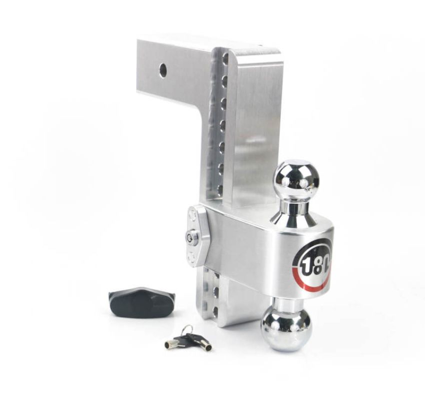 Weigh Safe CTB10-3 180 Hitch 10in Drop Hitch & 3in Shank (10K/21K GTWR) - Aluminum