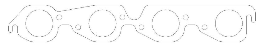 COMETIC GASKETS CAGC5349-030 MLS Exhaust Gasket Set BBC w/2.000 Round Port