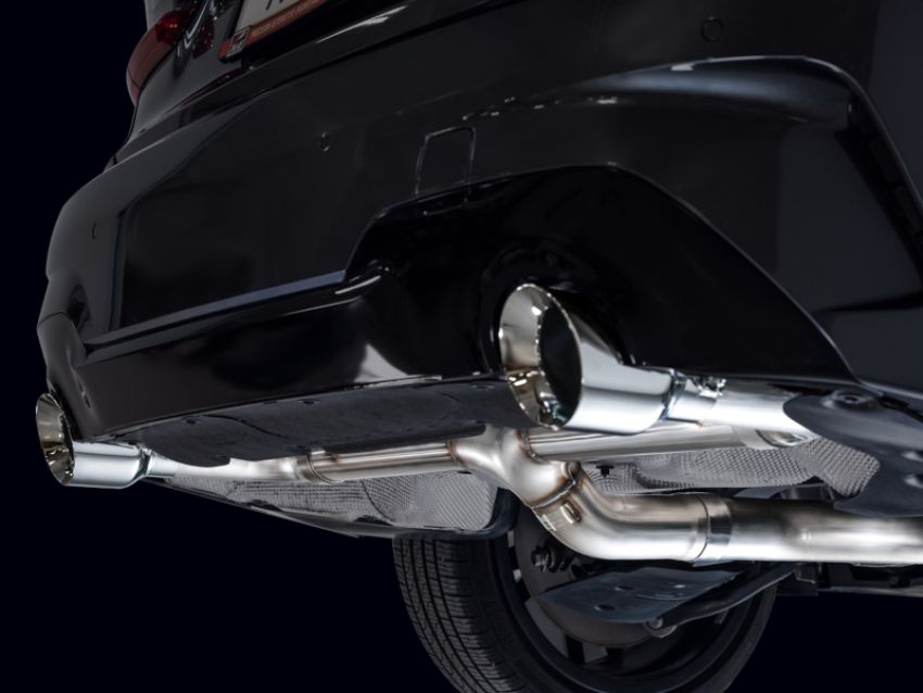 AWE Tuning 3020-32429 AWE 19-23 BMW 330i / 21-23 BMW 430i Base G2X Track Edition Axle Back Exhaust - Chrome Silver