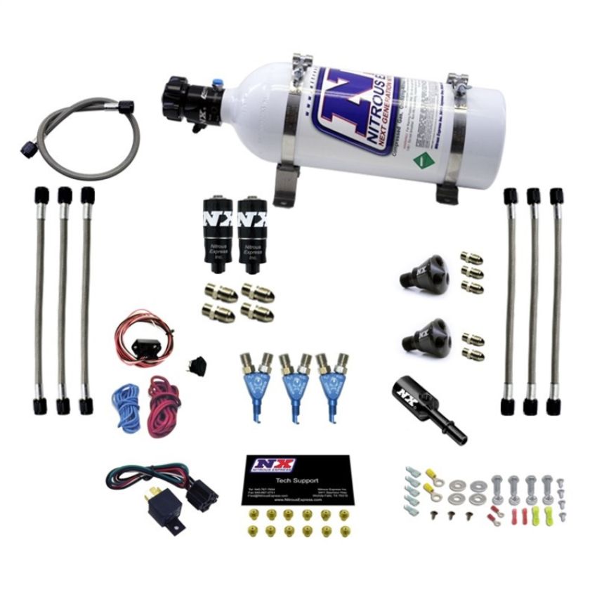 Nitrous Express 60033EFIP THREE CYLINDER EFI PIRANHA SYSTEM