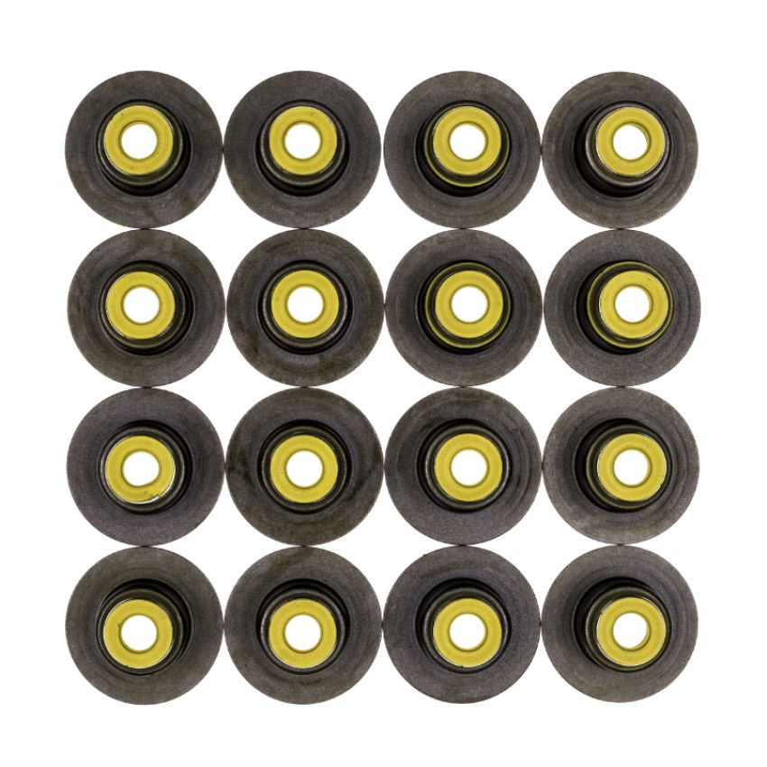 Cometic Gasket 3218V-16 Cometic .265in x .500in x .635in x 1.126in Metal Jacket Valve Stem Seal - Yellow - 16 Pack