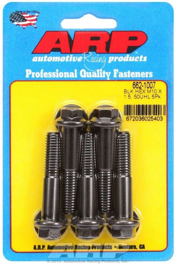 ARP ARP662-1007 Bolt Kit - 6pt. (5pk) 10mm x 1.5 x 50mm