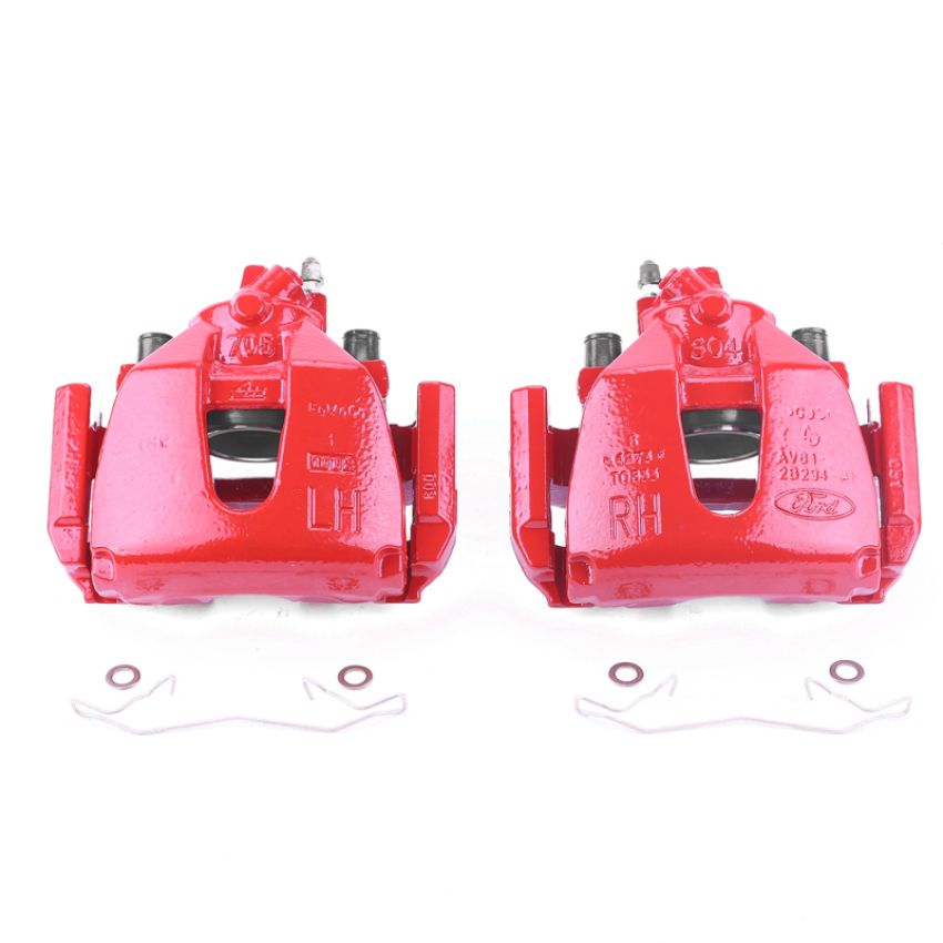 PowerStop S2942B Red Powder Coated Calipers