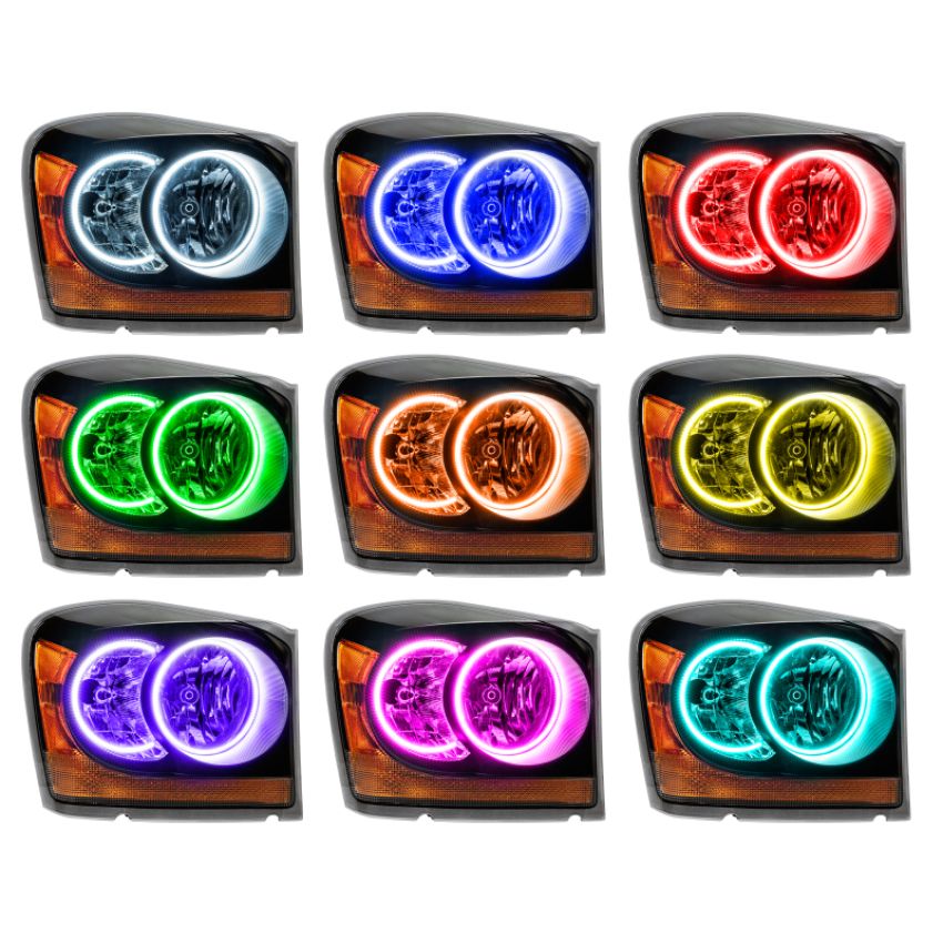 Oracle Lighting 7107-334 SMD Pre-Assembled Headlights, Black Bezel, ColorSHIFT(tm) - No Controller