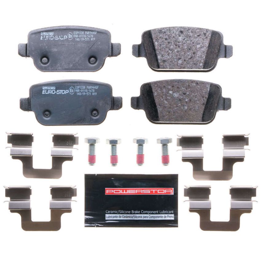 PowerStop ESP1330 EuroStop ECE-R90 Certified Brake Pad Set