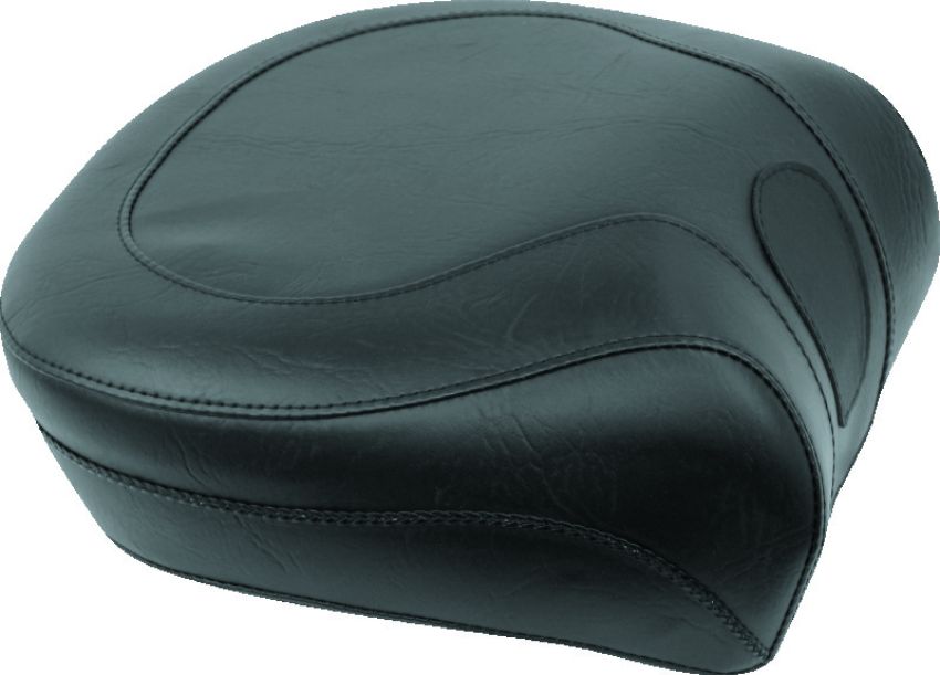 Mustang Motorcycle 79131 Mustang 84-06 Harley Standard Rear Tire Wide,00-06 Softail Touring Recessed Passenger Seat - Black