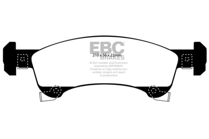 EBC Brakes UD934 Ultimax OEM Replacement Brake Pads
